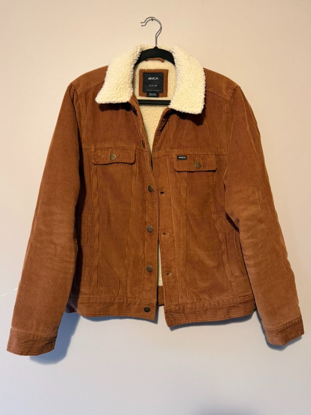 RVCA WAYLON TRUCKER JACKET in CAMEL - Size S